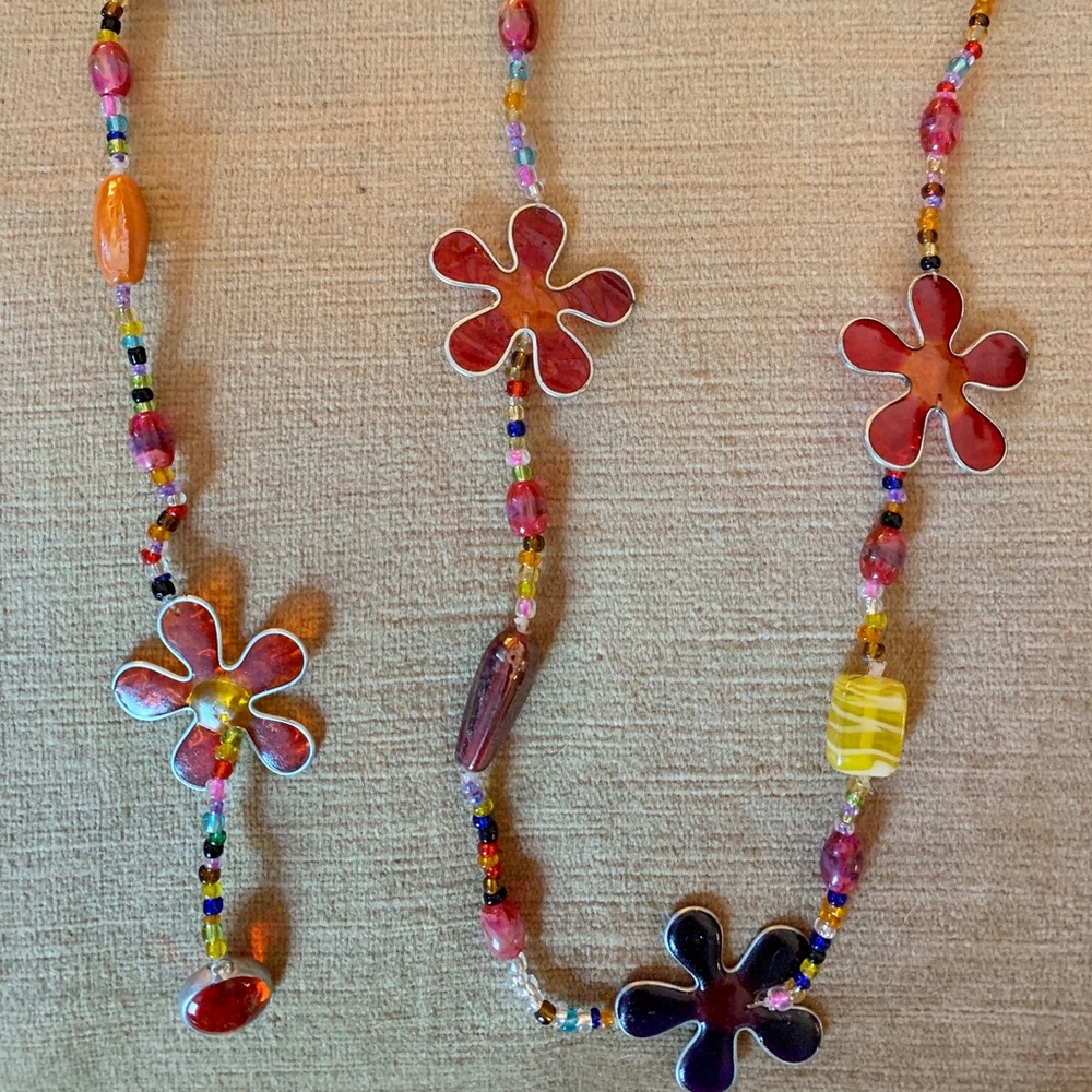 Chakra Rainbow Beaded Suncatcher Flower Strand - Picture 10 of 13